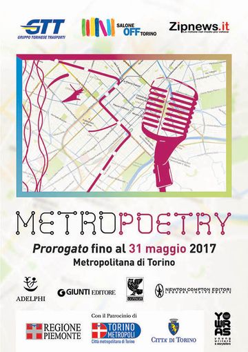 Metro Poetry inserito nel programma del Salone del Libro-Salone Off Metro Poetry inserito nel programma del Salone del Libro-Salone Off