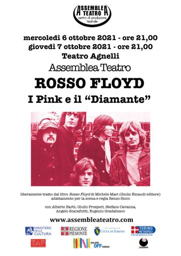 Assemblea Teatro presenta "I Pink e il “Diamante", tratto dal libro "Rosso Floyd" di Michele Mari Assemblea Teatro presenta "I Pink e il “Diamante", tratto dal libro "Rosso Floyd" di Michele Mari