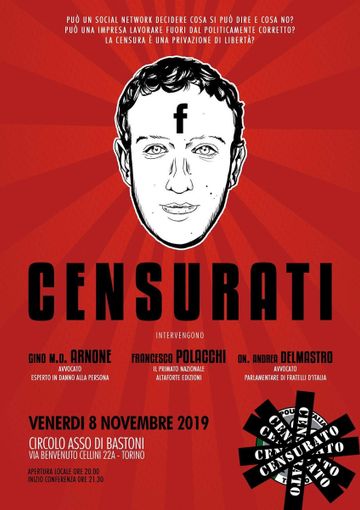 Censura sui social, CasaPound organizza una conferenza all'Asso di Bastoni