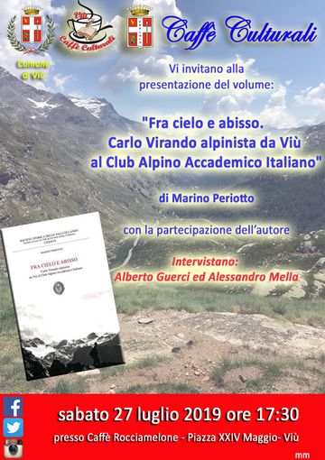 Il volume su Carlo Virando per i Caffè Culturali Viù