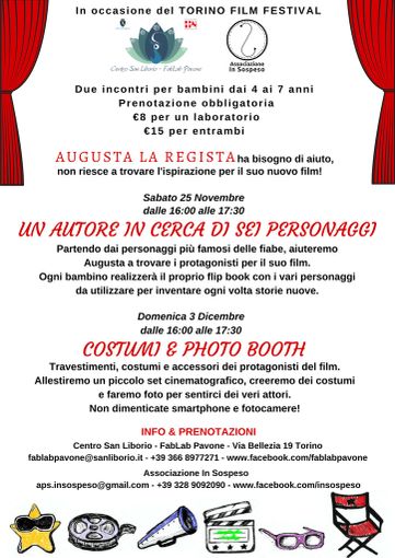 Augusta la regista. Laboratori per bambini dai 4 ai 7 anni