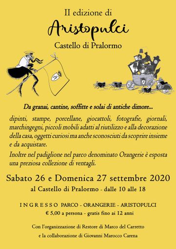 Il Castello di Pralormo ospita la seconda edizione di Aristopulci Il Castello di Pralormo ospita la seconda edizione di Aristopulci