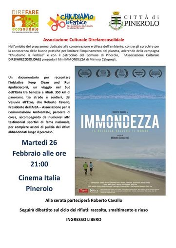 Direfare Ecosolidale, la nuova edizione si apre con il film "Immondezza" Direfare Ecosolidale, la nuova edizione si apre con il film "Immondezza"