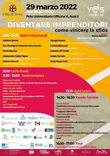 "Diventare imprenditori, a qualsiasi età", a Ivrea convegno sul lavoro con il presidente dell'Istat Blangiardo "Diventare imprenditori, a qualsiasi età", a Ivrea convegno sul lavoro con il presidente dell'Istat Blangiardo