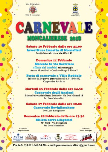 Moncalieri, oggi la grande festa di Carnevale in via Sestriere