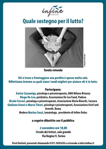 Al Circolo dei lettori, psicologia e professionisti per superare il lutto