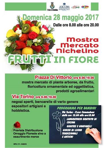 Oggi a Nichelino festa di primavera con "Frutti in fiore"