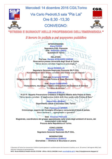 Domani convegno sullo stress nelle professioni dell'emergenza Domani convegno sullo stress nelle professioni dell'emergenza