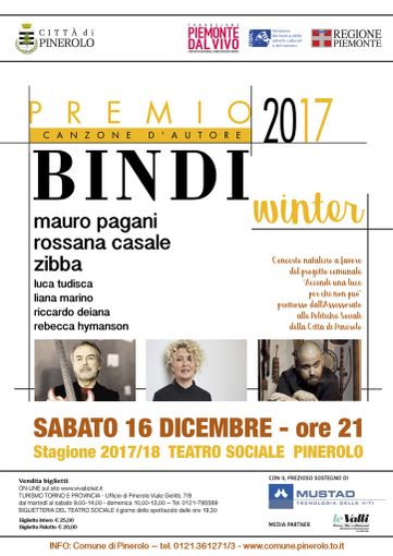 Da Santa Margherita Ligure a Pinerolo: torna il premio Bindi "Winter"