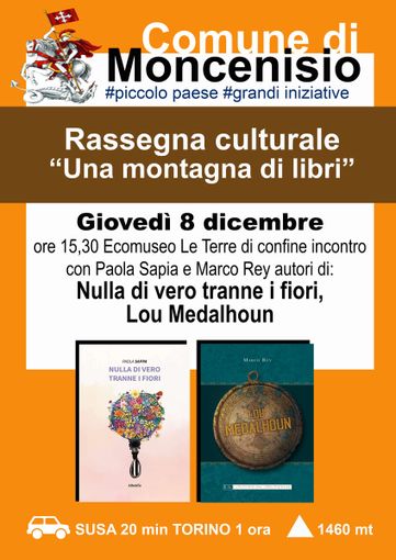 &quot;Una montagna di libri&quot; dà l'avvio alla attività culturali invernali a Moncenisio