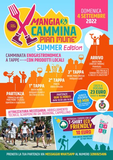 C’è la &quot;Mangia e Cammina” di Pian Munè di Paesana