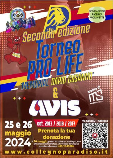 &quot;Pro Life e Avis&quot;, una due giorni di sport e solidarietà per la ricerca sul tumore al pancreas
