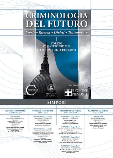 A Torino si riuniscono i criminologi del futuro A Torino si riuniscono i criminologi del futuro