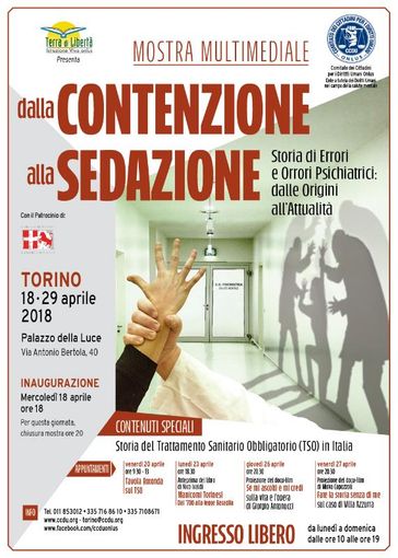 La mostra &quot;Storia degli Errori ed Orrori Psichiatrici dalle Origini all'Attualità&quot; arriva a Torino