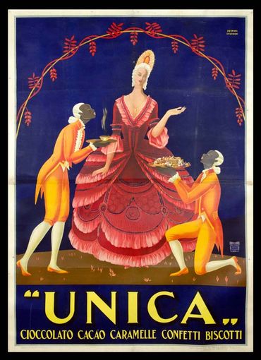 UNICA Giovanni Guerrini 1887- 1972, 1925 Litografia su carta, cm. 195x136 Arti Grafiche D. Bellazzi, Milano; UNICA Giovanni Guerrini 1887- 1972, 1925 Litografia su carta, cm. 195x136 Arti Grafiche D. Bellazzi, Milano;