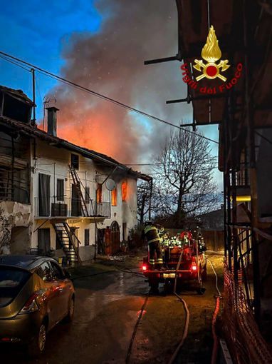 Incendio questa mattina a Rivara