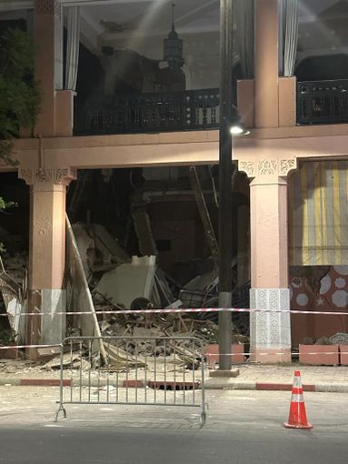 Un’immagine dei danni del sisma in Marocco Un’immagine dei danni del sisma in Marocco