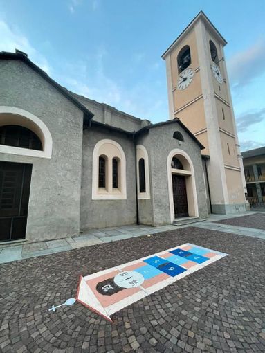 Il primo gioco del parco giochi diffuso di Perosa Argentina