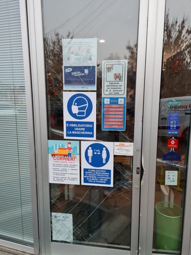 La porta forzata del Podio sport di Pinerolo