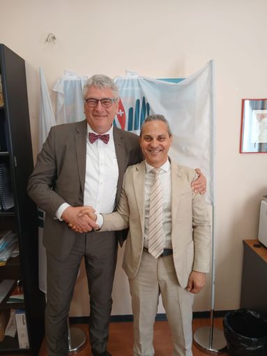 Incontro tra il commissario Schael e il presidente Bufalo