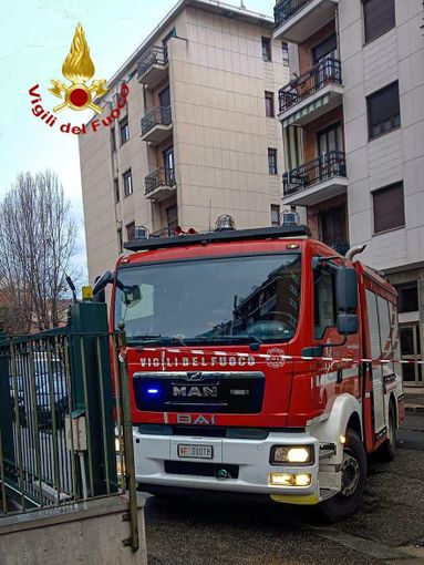 Intervento dei vigili del fuoco in via Poggio
