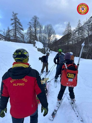 L'intervento di soccorso a Balme