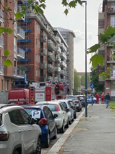 Vigili del fuoco in via Acciarini Vigili del fuoco in via Acciarini