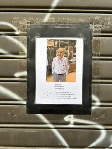 Il centro di Torino dice addio a Lodovico Casali, titolare della storica camiceria Il centro di Torino dice addio a Lodovico Casali, titolare della storica camiceria