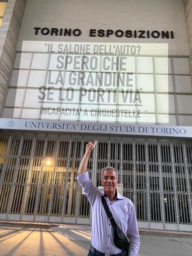 Salone dell'Auto Torino, Liardo-Montaruli (FdI):"Proiettata frase Montanari su facciata Torino Esposizioni" Salone dell'Auto Torino, Liardo-Montaruli (FdI):"Proiettata frase Montanari su facciata Torino Esposizioni"