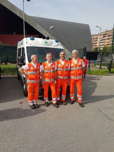 Disinnesco bomba, la Croce Verde impegnata nell'assistenza sanitaria