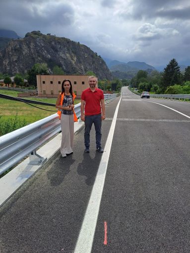 Susa, aperto al transito il nuovo ponte sul Rio Scaglione