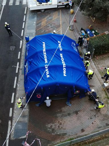 Coronavirus, dal sindaco di Chieri appello contro le truffe. Da ieri tenda per il pre-traige fuori dal Pronto Soccorso