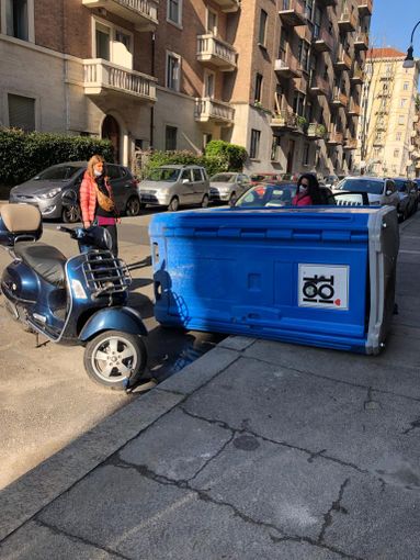 bagno mobile ribaltato