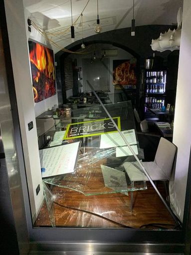 spaccata in una vetrina