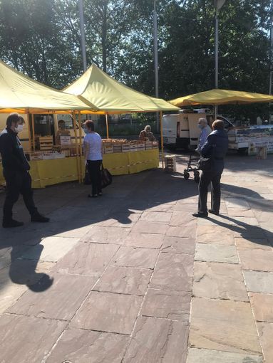Nichelino, dopo San Quirico e Aldo Moro, riaperto anche il mercato di piazza Di Vittorio Nichelino, dopo San Quirico e Aldo Moro, riaperto anche il mercato di piazza Di Vittorio
