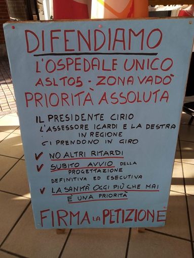 locandina Pd per ospedale a Vadò