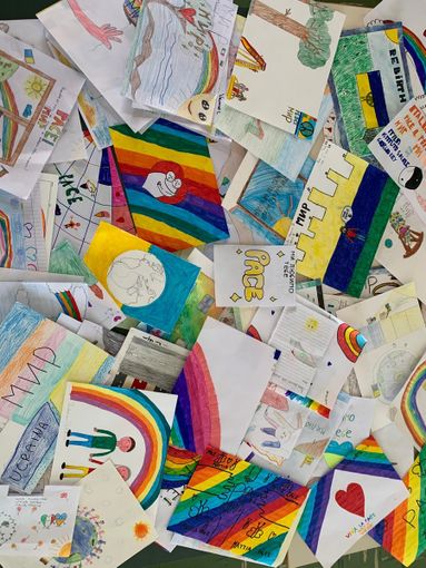 lettere, disegni e messaggi