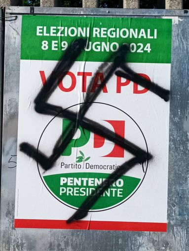 Buttigliera Alta, svastica sul manifesto del Pd: "Offesa vile ed ignorante" Buttigliera Alta, svastica sul manifesto del Pd: "Offesa vile ed ignorante"