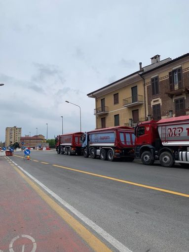 Moncalieri, altra prova di carico sul Ponte Nuovo Moncalieri, altra prova di carico sul Ponte Nuovo