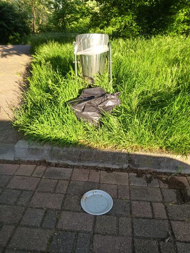 Immondizia e rimasugli nei parchi dopo il Primo Maggio Immondizia e rimasugli nei parchi dopo il Primo Maggio