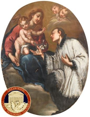 I carabinieri restituiscono alla parrocchia “San Benedetto Abate” di Trigolo una pala d’altare del ‘500 rubata nel 1995 I carabinieri restituiscono alla parrocchia “San Benedetto Abate” di Trigolo una pala d’altare del ‘500 rubata nel 1995