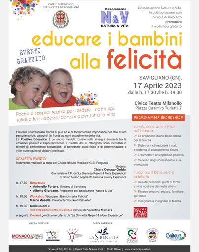 Educare i bambini alla felicità
