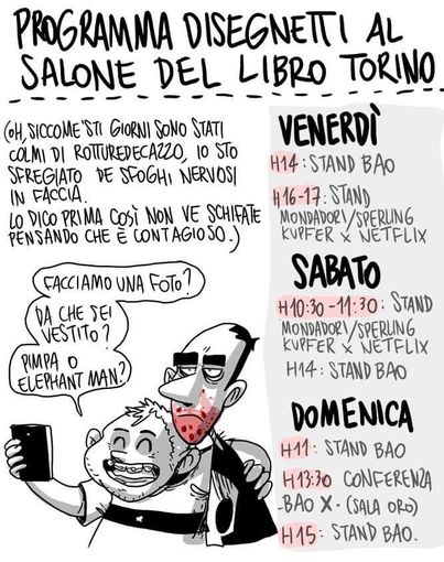 Zerocalcare torna al Salone del Libro di Torino: ecco dove trovarlo