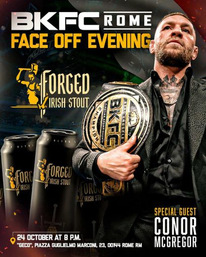 Conor McGregor sarà presente per tutti e tre i giorni della Fight Week BKFC a Roma grazie a Gabriel Rapisarda, imprenditore e proprietario di Gabriel & Spirits Conor McGregor sarà presente per tutti e tre i giorni della Fight Week BKFC a Roma grazie a Gabriel Rapisarda, imprenditore e proprietario di Gabriel & Spirits