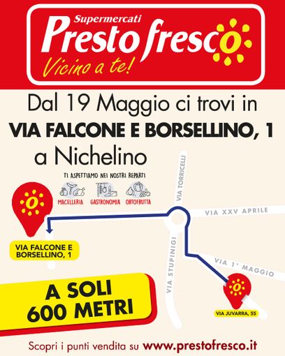 Prestofresco amplia la sua offerta a Nichelino