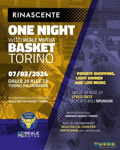 Con “One Night” una serata tinta di gialloblù alla Rinascente