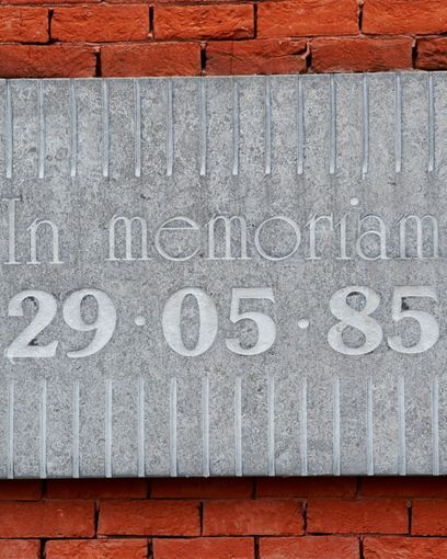 targa in memoria dell'Heysel targa in memoria dell'Heysel