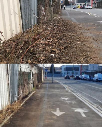 marciapiede di strada Antica di Collegno