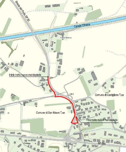 Un progetto per rendere più sicura per i pedoni la strada Provinciale tra San Mauro e Castiglione Un progetto per rendere più sicura per i pedoni la strada Provinciale tra San Mauro e Castiglione