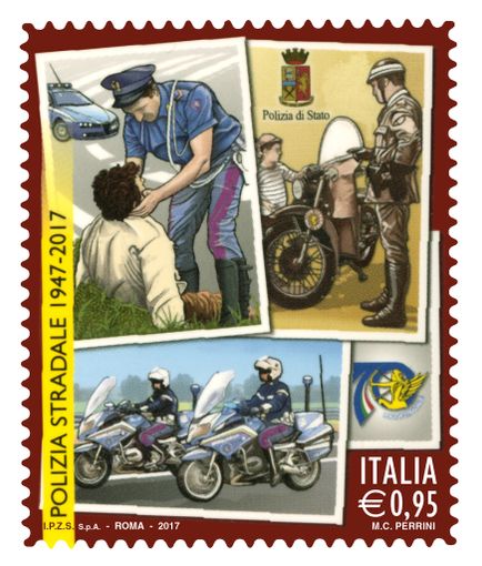 Il 28 novembre emissione di un francobollo dedicato alla Polizia Stradale
